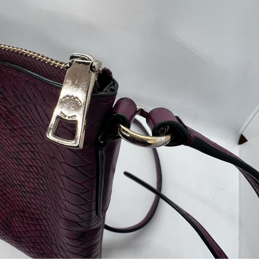 COACH Journal Crossbody In Colorblock Exotic Embossed Leather EUC - Picture 13 of 16